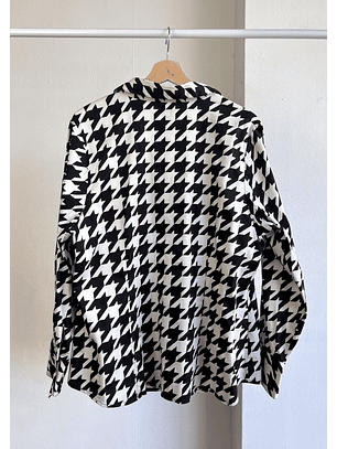 Camisa estampada pata de gallo