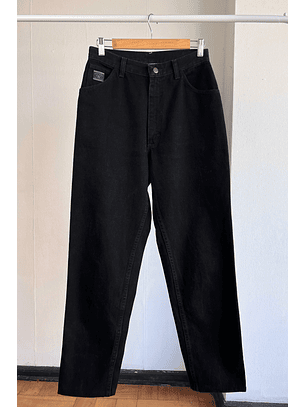 Pantalón mezclilla tiro alto negro