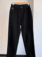Pantalón mezclilla tiro alto negro - Miniatura 1