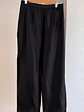 Pantalón de tela negro - Miniatura 1