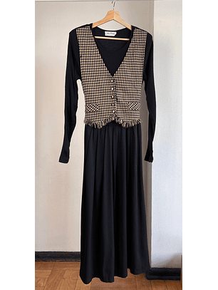 Vestido con chaqueta vintage