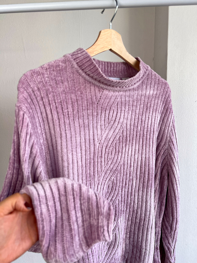 Chaleco lila vintage  3