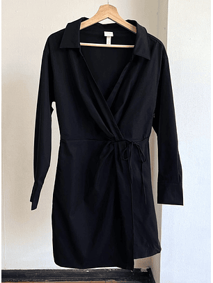 Vestido cruzado negro 