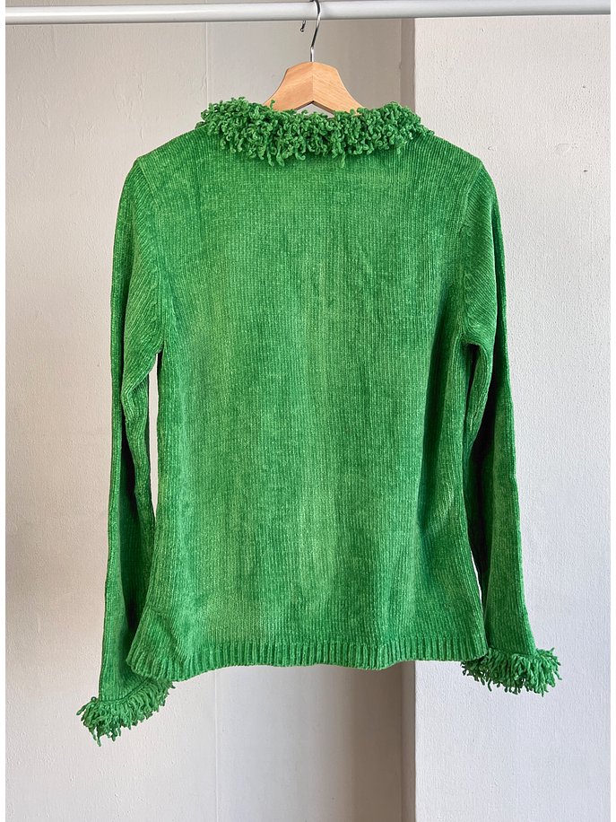 Cardigan verde vintage  3