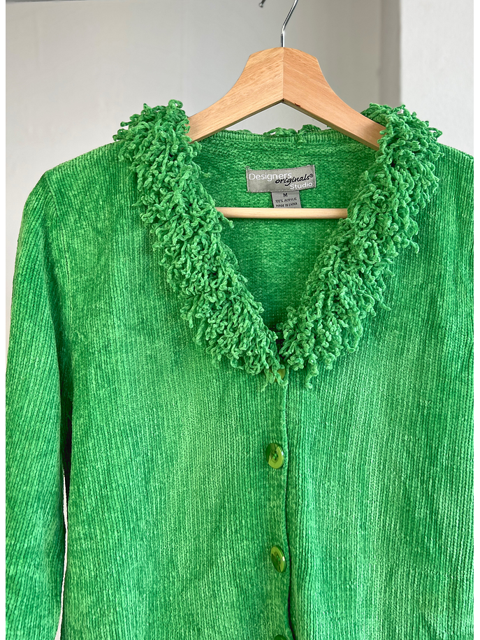 Cardigan verde vintage  2