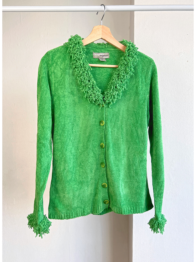 Cardigan verde vintage  1