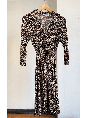 Vestido estampado retro