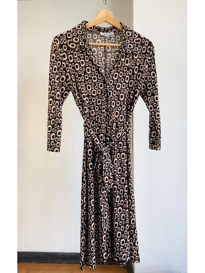 Vestido estampado retro 1