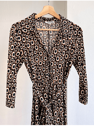 Vestido estampado retro