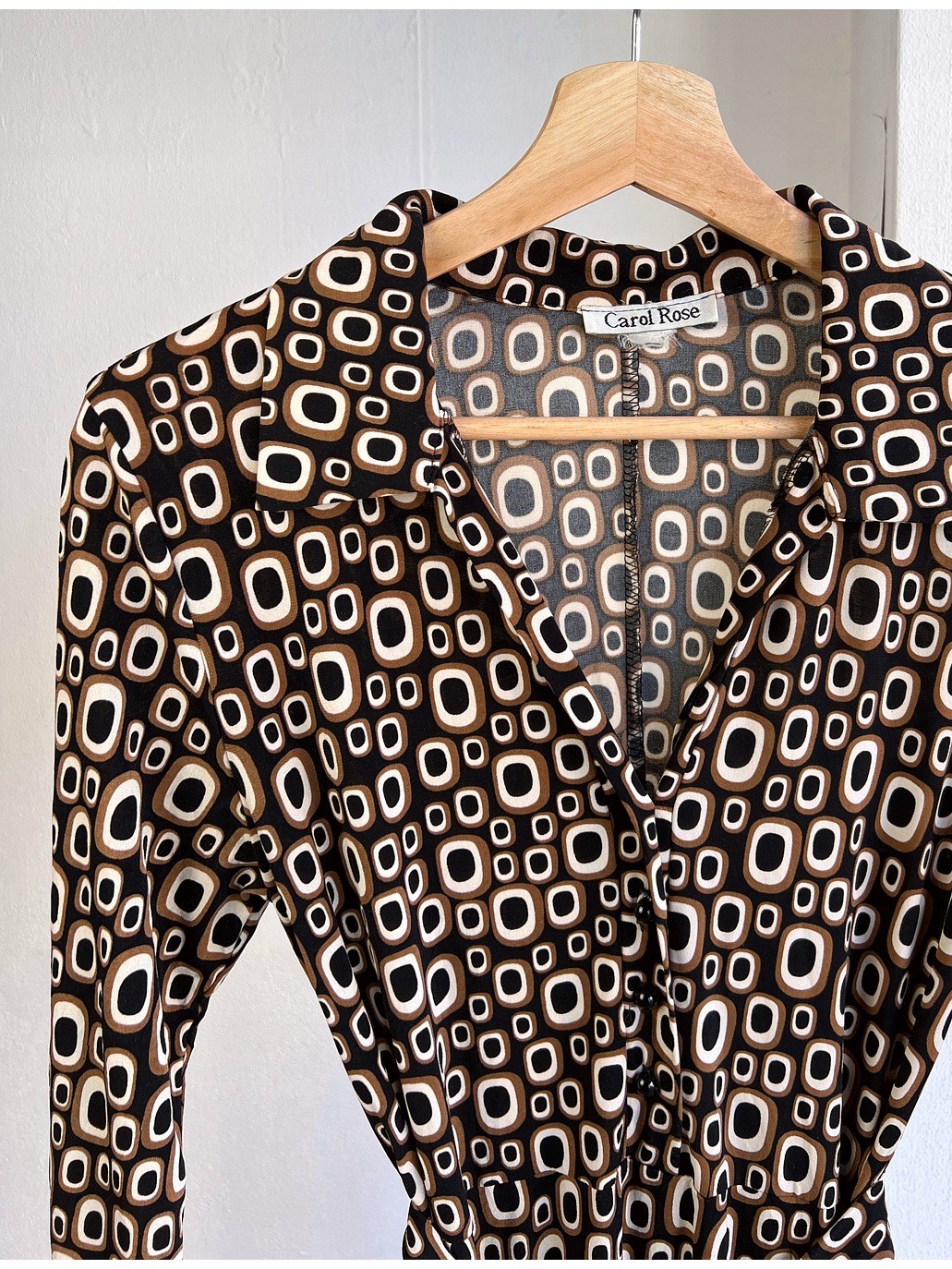 Vestido estampado retro 6