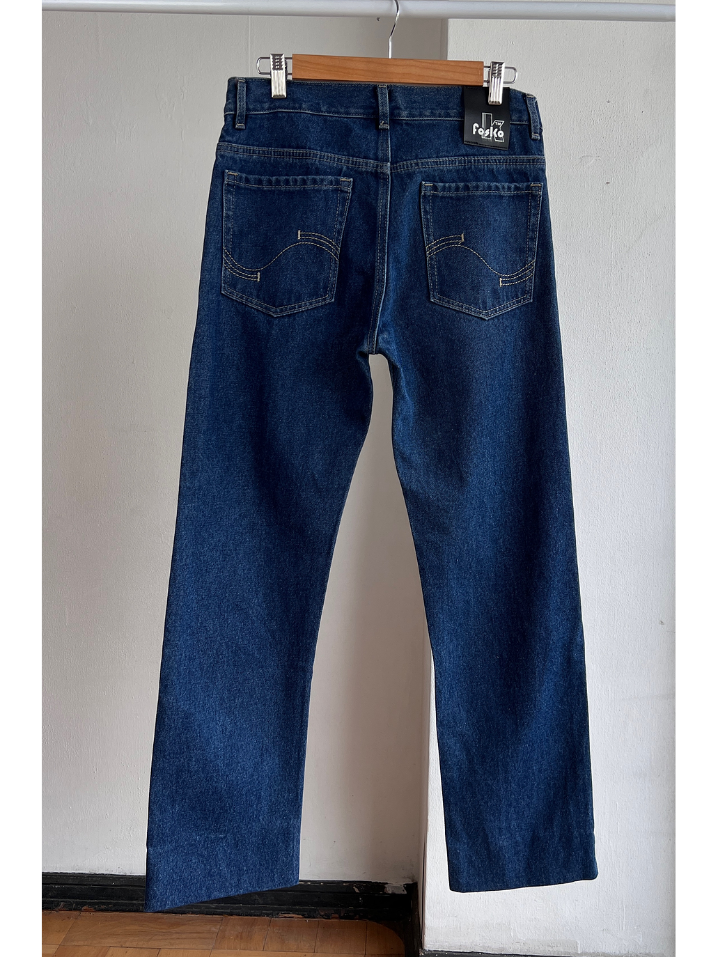 Pantalón mezclilla azul recto 2