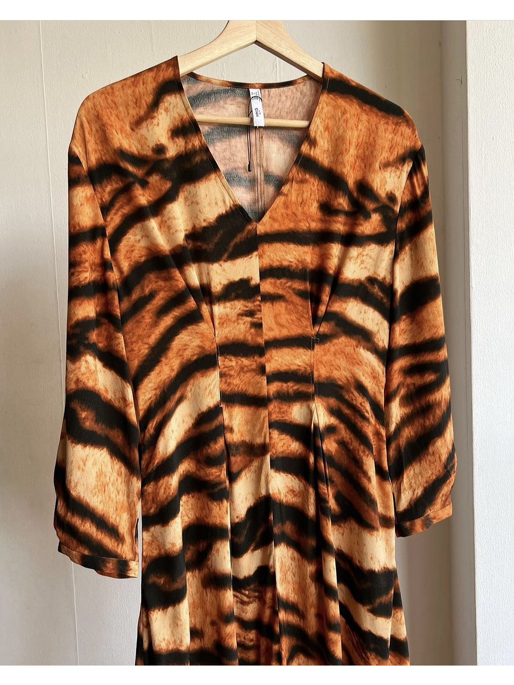 Vestido midi animal print 2