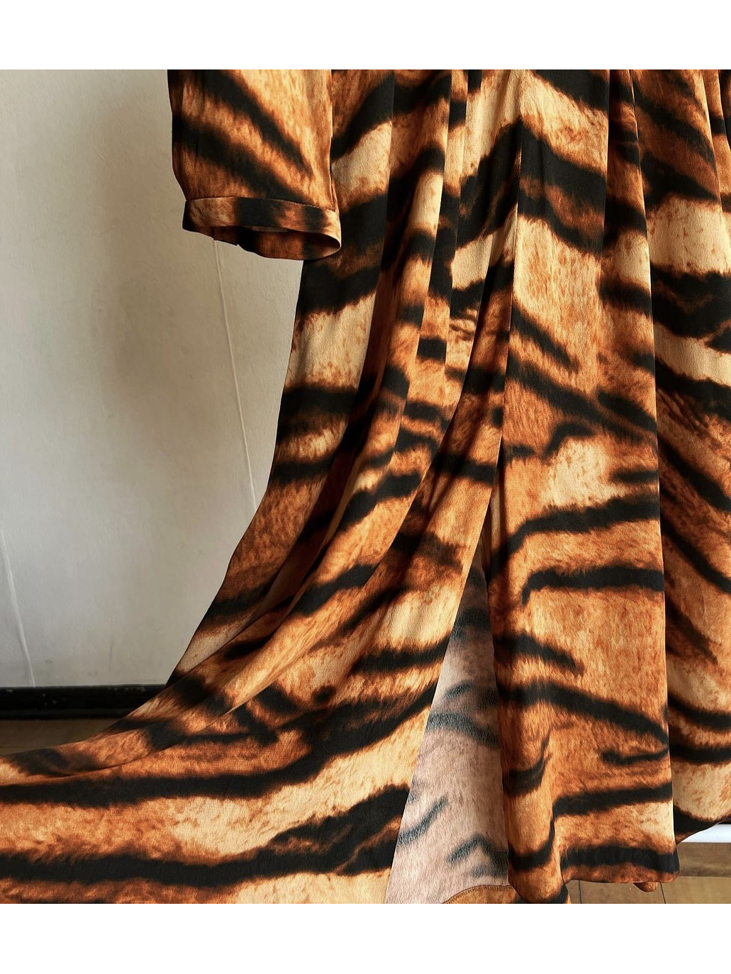 Vestido midi animal print 4