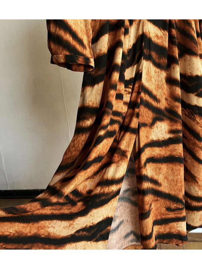 Vestido midi animal print 4