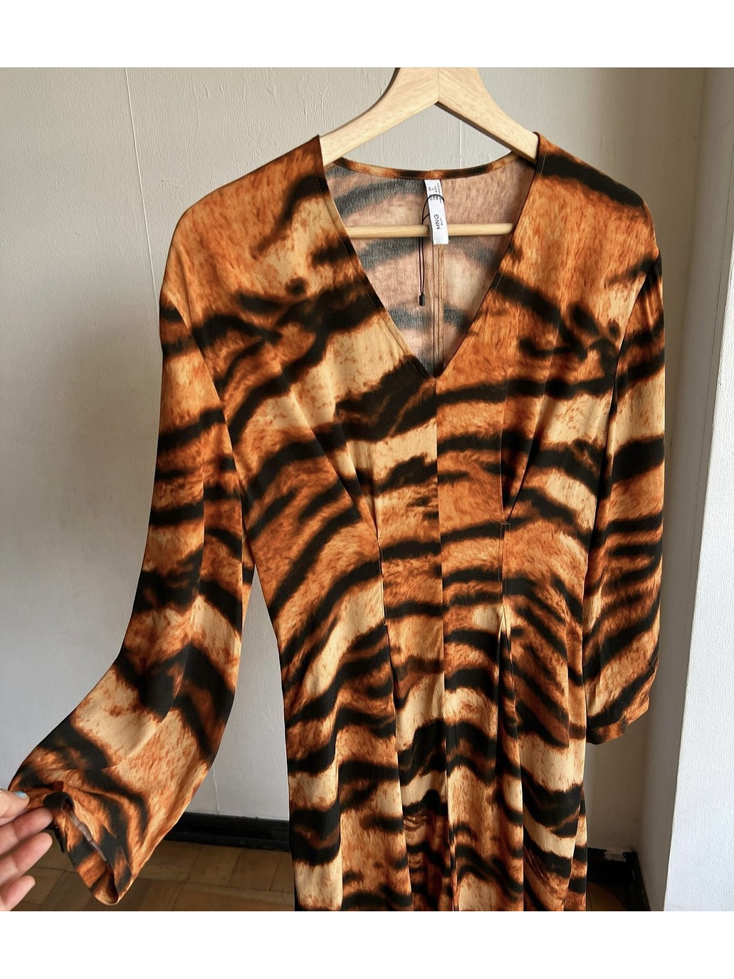 Vestido midi animal print 6