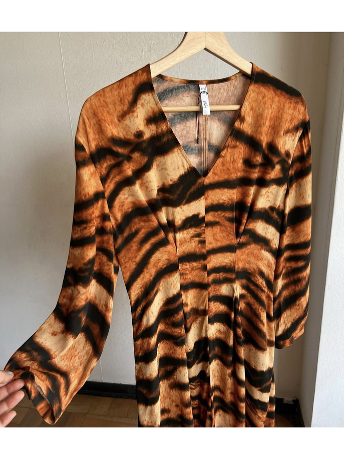 Vestido midi animal print 6