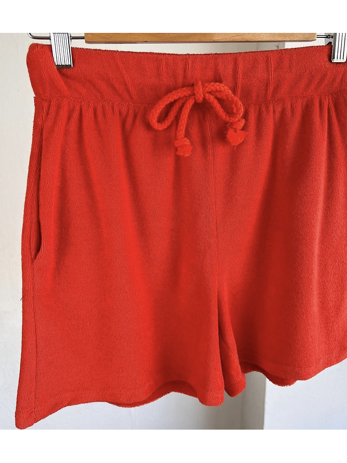 Short de toalla naranjo 2