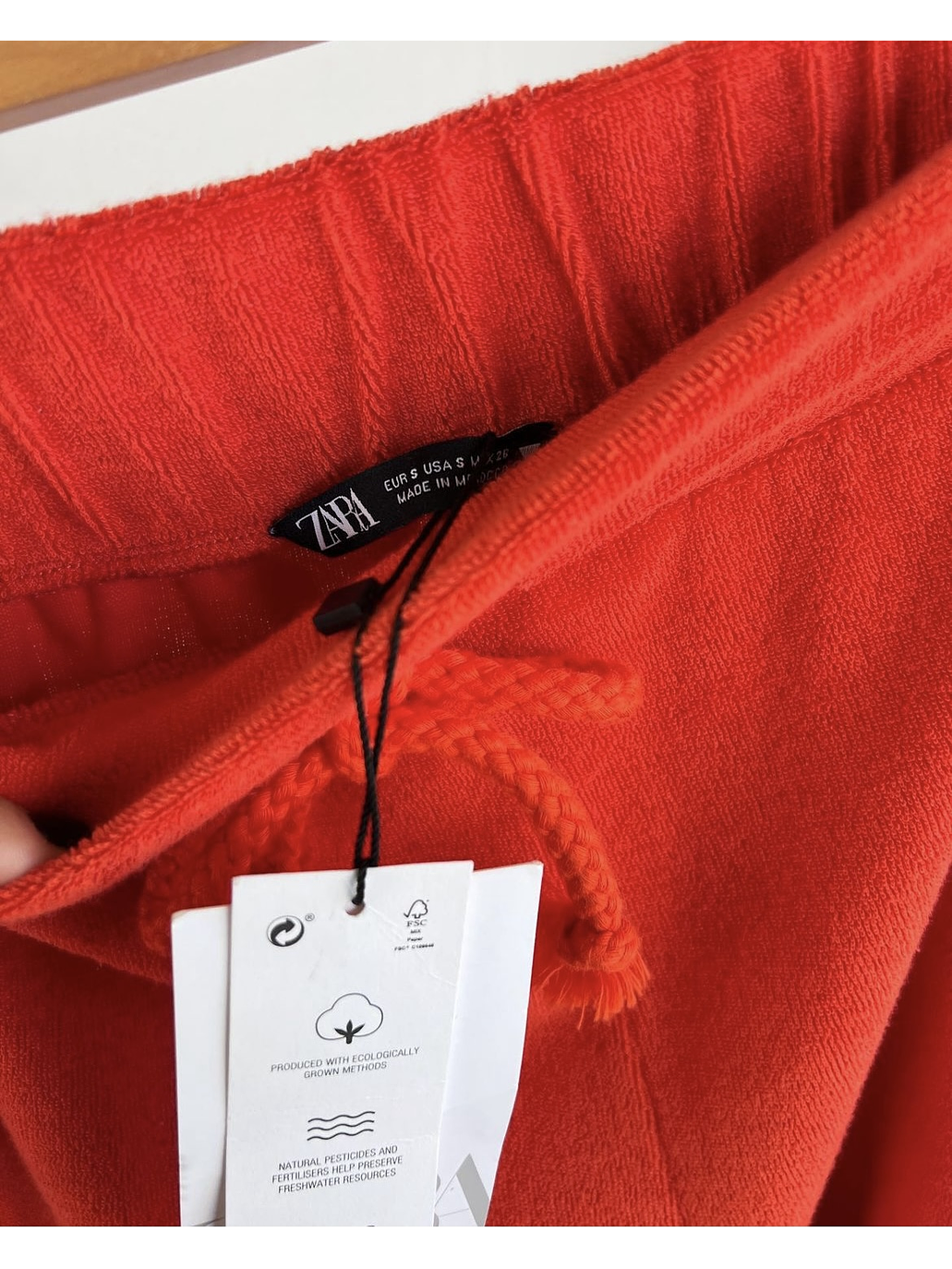 Short de toalla naranjo 4