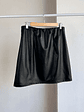 Falda cuerina negra - Miniatura 1