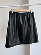 Falda cuerina negra - Miniatura 3