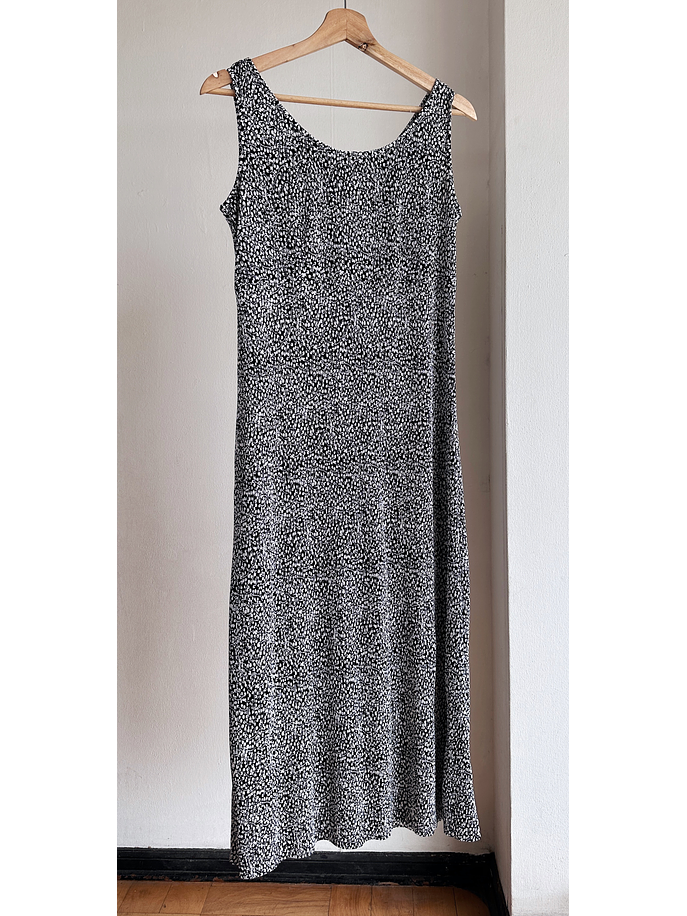 Vestido floreado plisado vintage 1