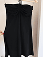 Vestido negro drapeado vintage - Miniatura 3