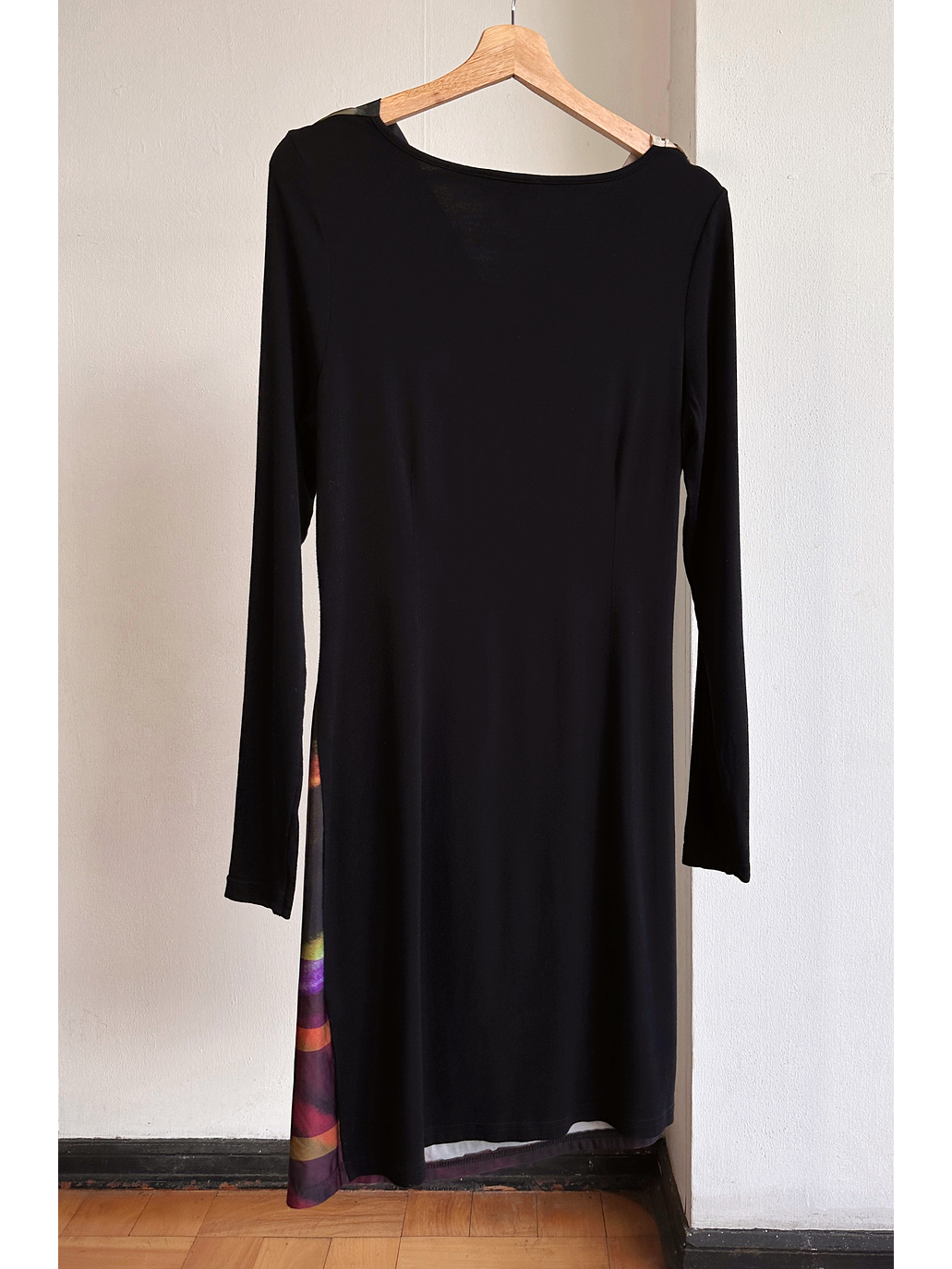 Vestido drapeado estampado  3