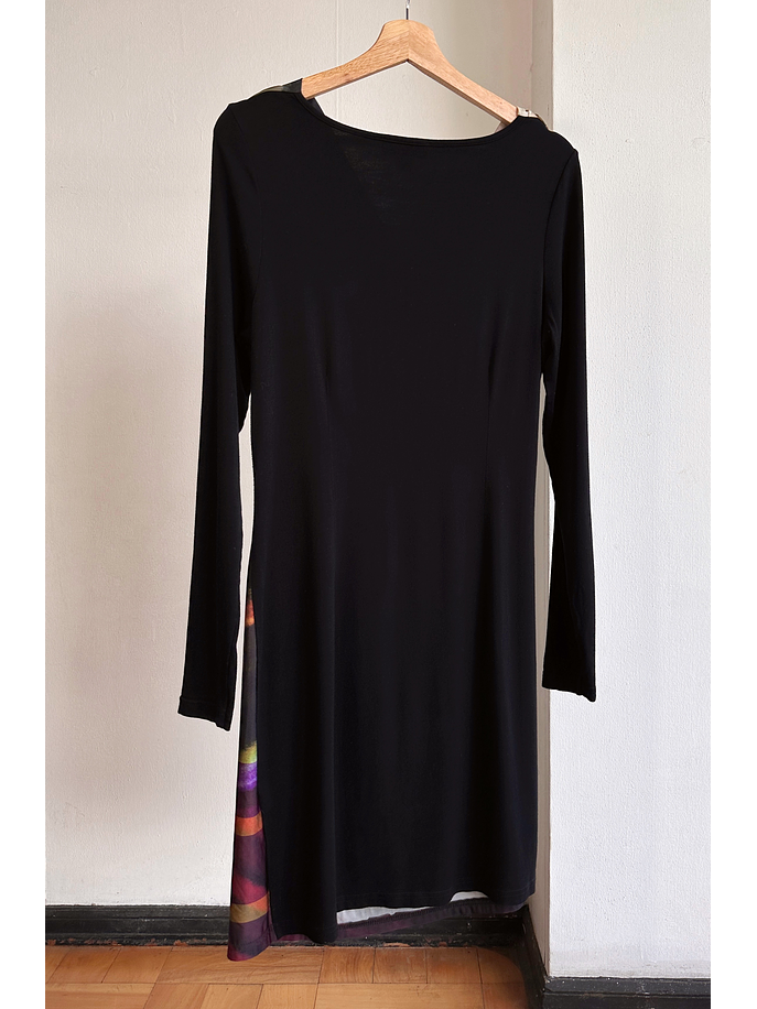 Vestido drapeado estampado  3