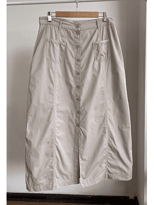 Falda larga beige vintage 