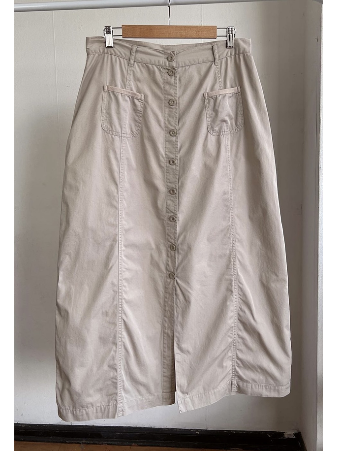 Falda larga beige vintage  1