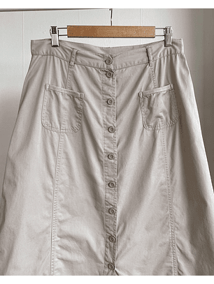 Falda larga beige vintage 