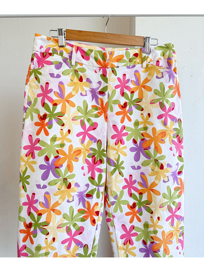 Pantalón de tela floreado vintage 2