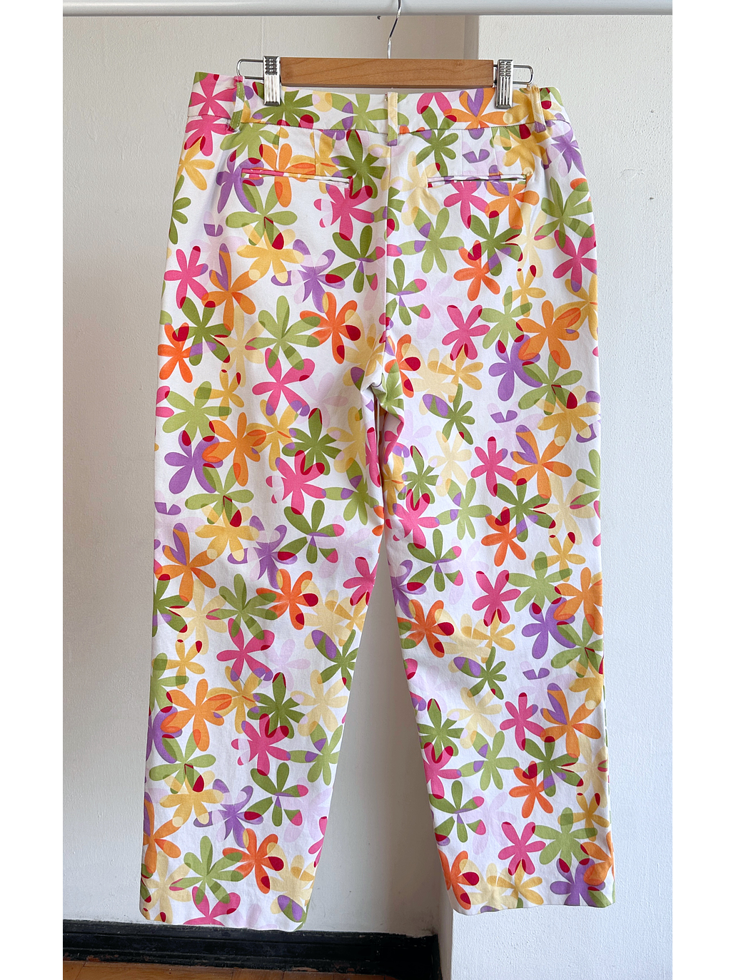 Pantalón de tela floreado vintage 3