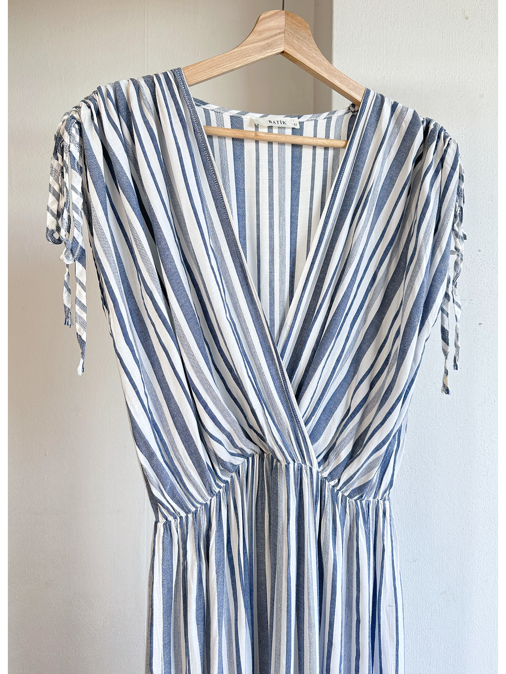 Vestido blanco rayado  2