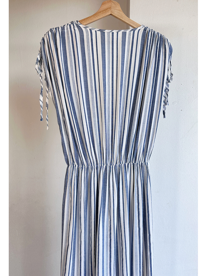 Vestido blanco rayado  4