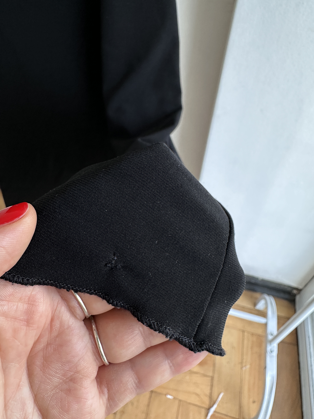 Vestido negro drapeado vintage 5