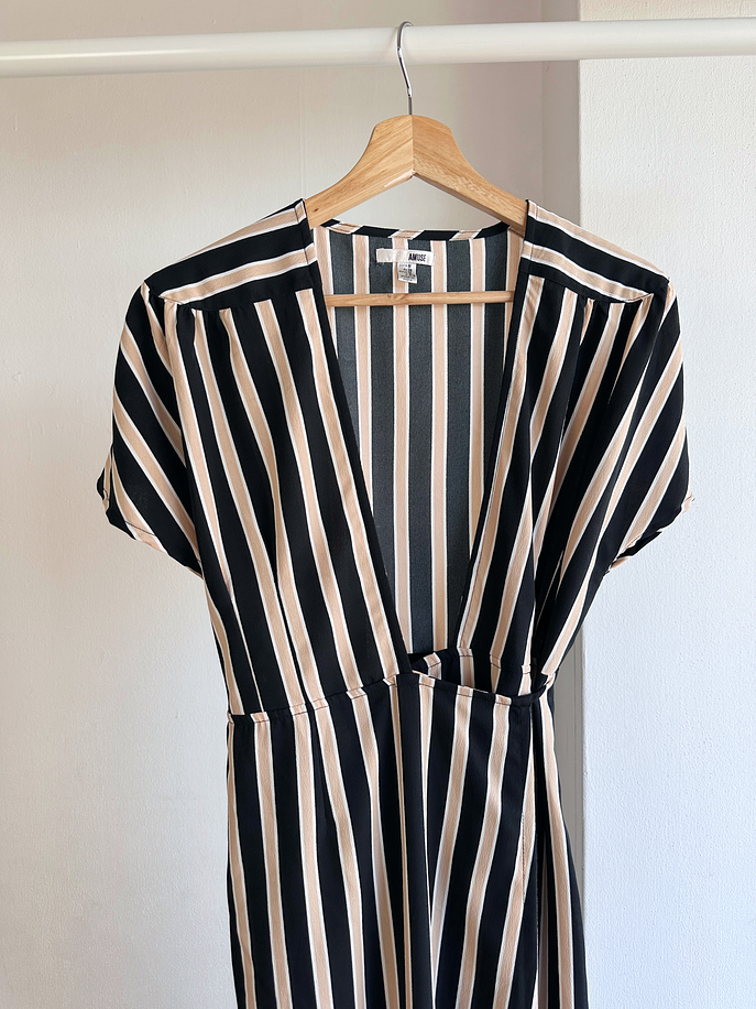 maxi vestido rayado  4