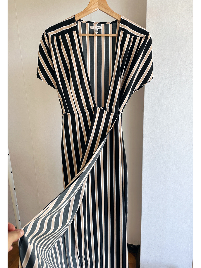 maxi vestido rayado  3