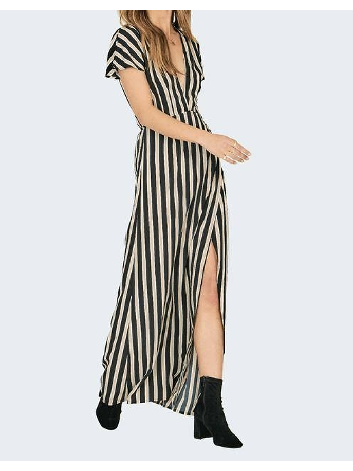 maxi vestido rayado  7