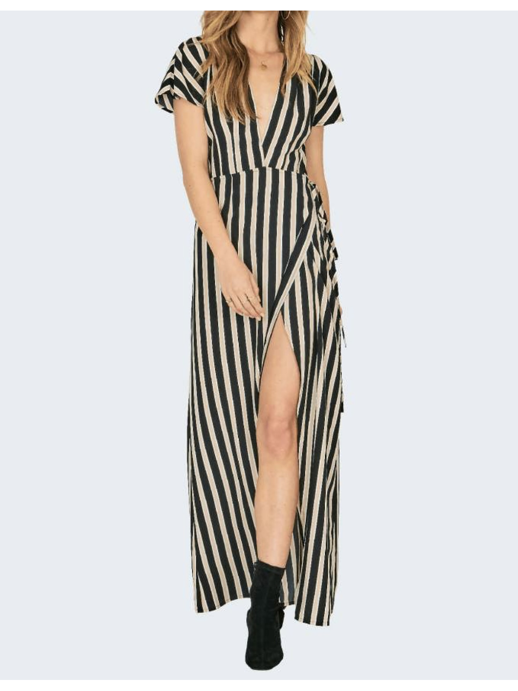 maxi vestido rayado  8