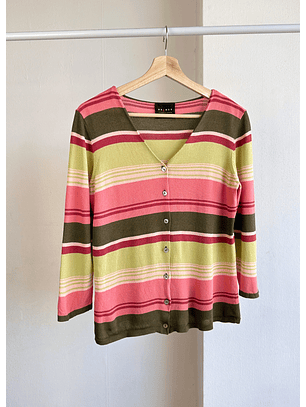 Top hilo vintage manga 3/4 