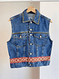 chaqueta mezclilla sin mangas - Miniatura 1