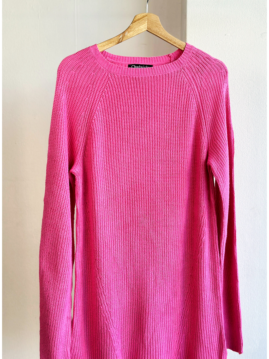 Chaleco rosado largo  2