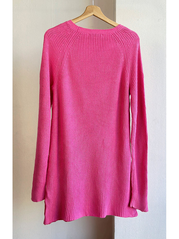 Chaleco rosado largo  3