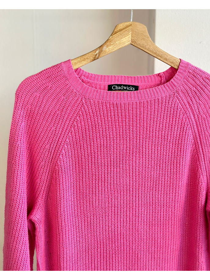 Chaleco rosado largo  4