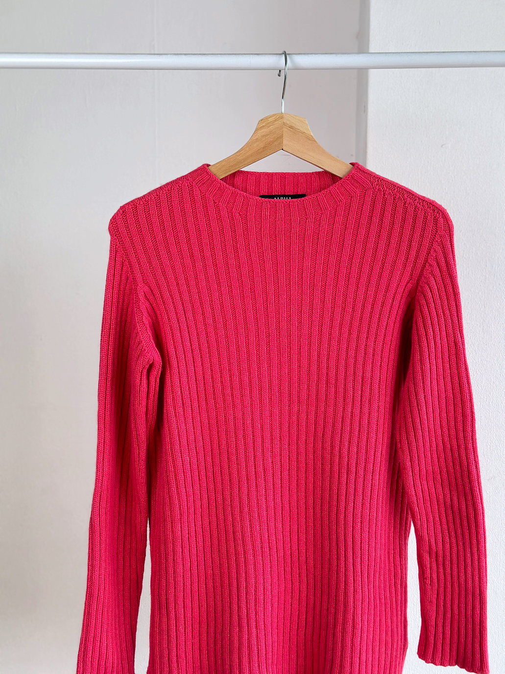 Chaleco acanalado fucsia  3