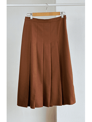 Falda lana tableada vintage 