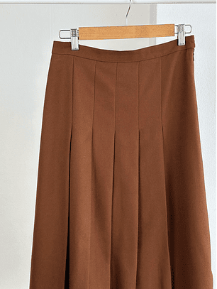 Falda lana tableada vintage 