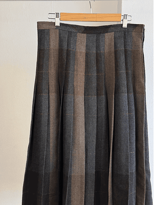 Falda tableada vintage 