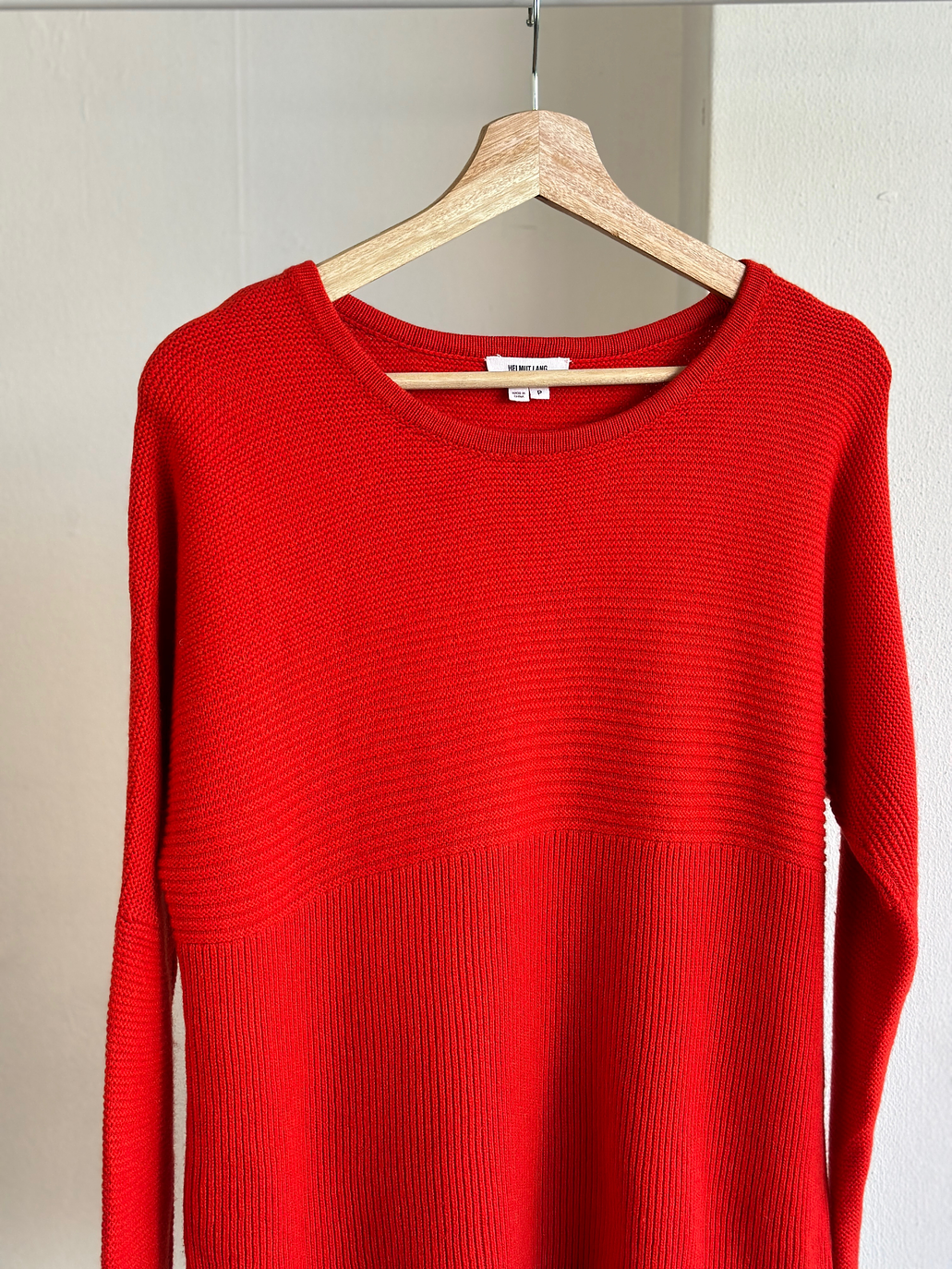 Suéter acanalado naranja  2